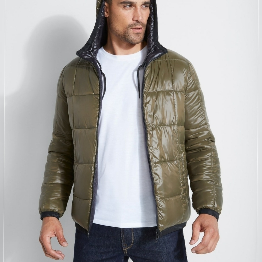 NEW GUESS Explorer Reversible Puffer Jackets